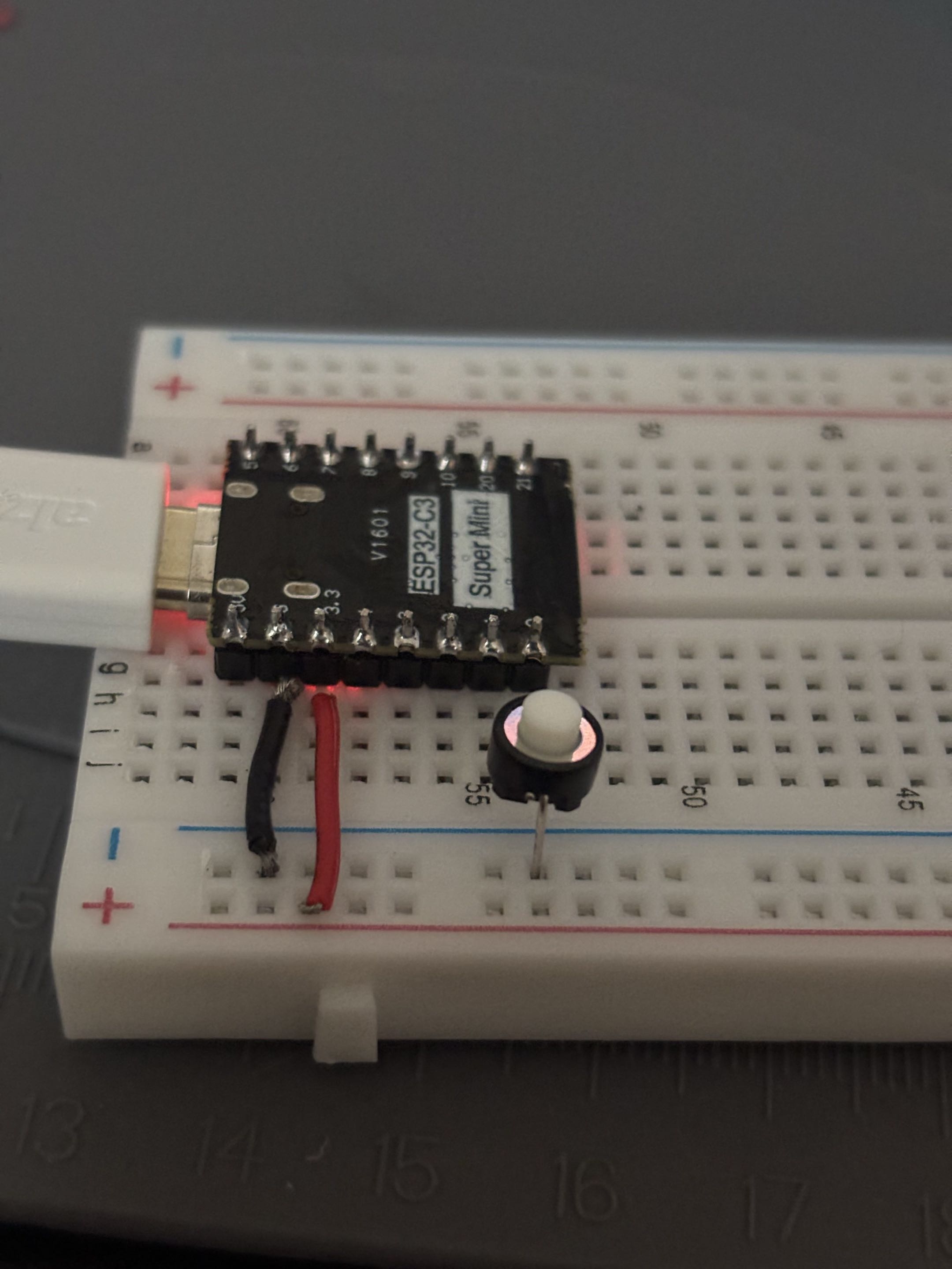 First button - works