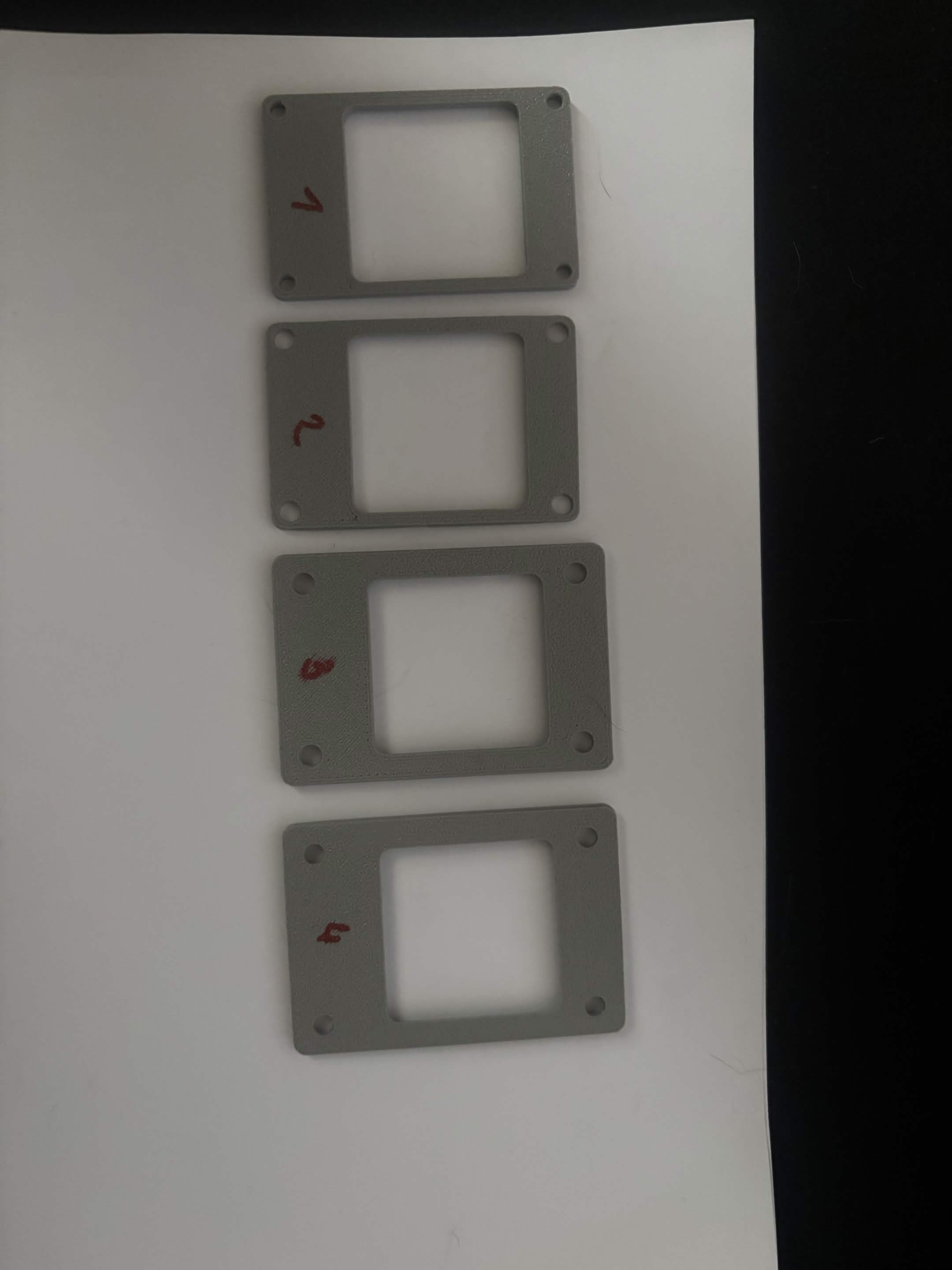 Many tries of the front panel