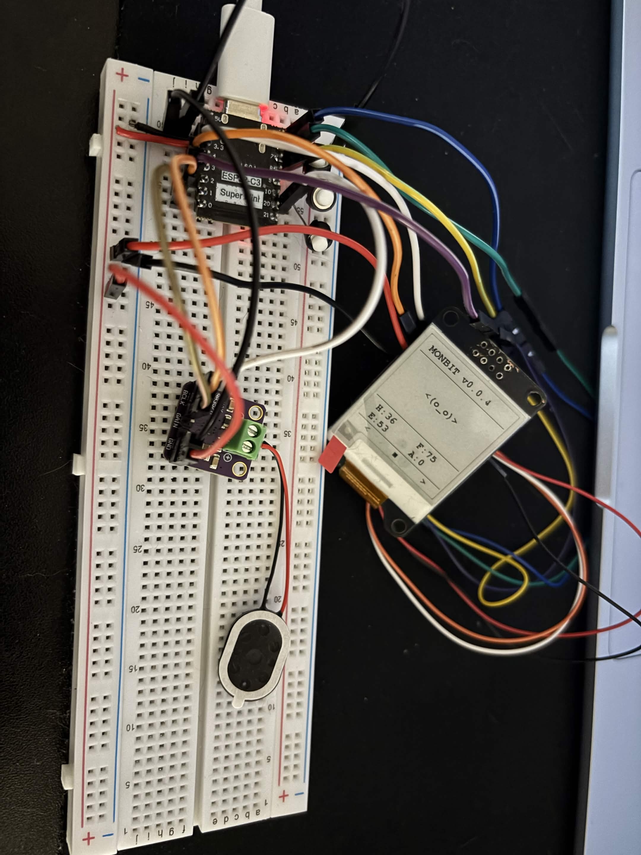 Speaker connection + spaghetti monster